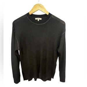 Madewell Alpaca Blend Black Crew Neck Sweater